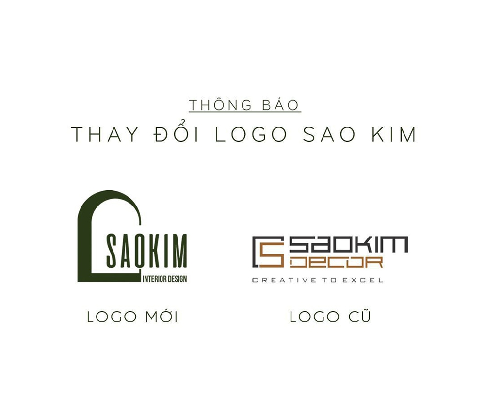 Thông Báo Thay Đổi Logo Nhận Diện Thương Hiệu Công Ty TNHH Giải Pháp Nội Thất Sao Kim